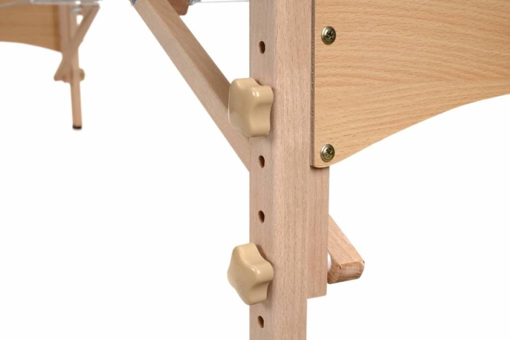 Masă de masaj 4 sectiuni (portabilă/70 cm/lemn) - 1
