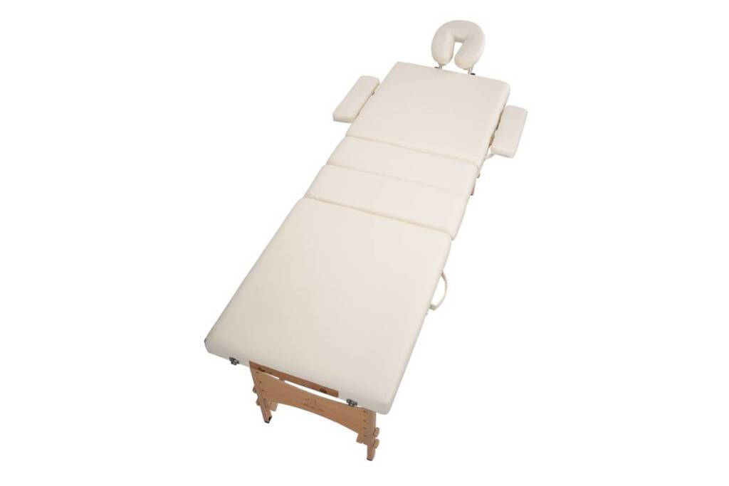 Masă de masaj 4 sectiuni (portabilă/70 cm/lemn) - 2